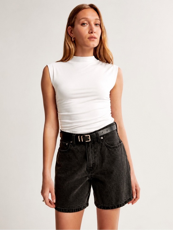 Abercrombie & Fitch Tops - Abercrombie & Fitch Paloma Modal Sleeveless Mock Neck White Tank Top L